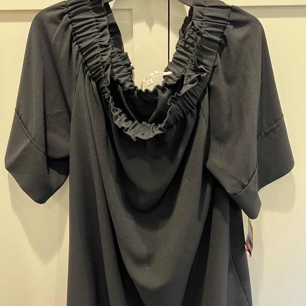 Rachel Rachel Roy Womens Off-the-Shoulder Black Dress XL , NWT